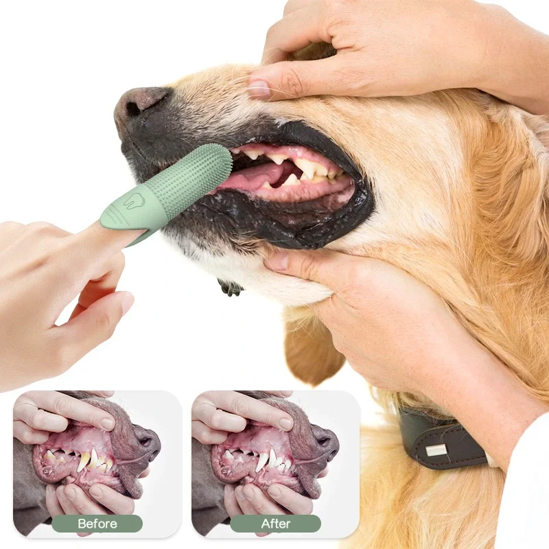 360° Dog Finger Toothbrush 2