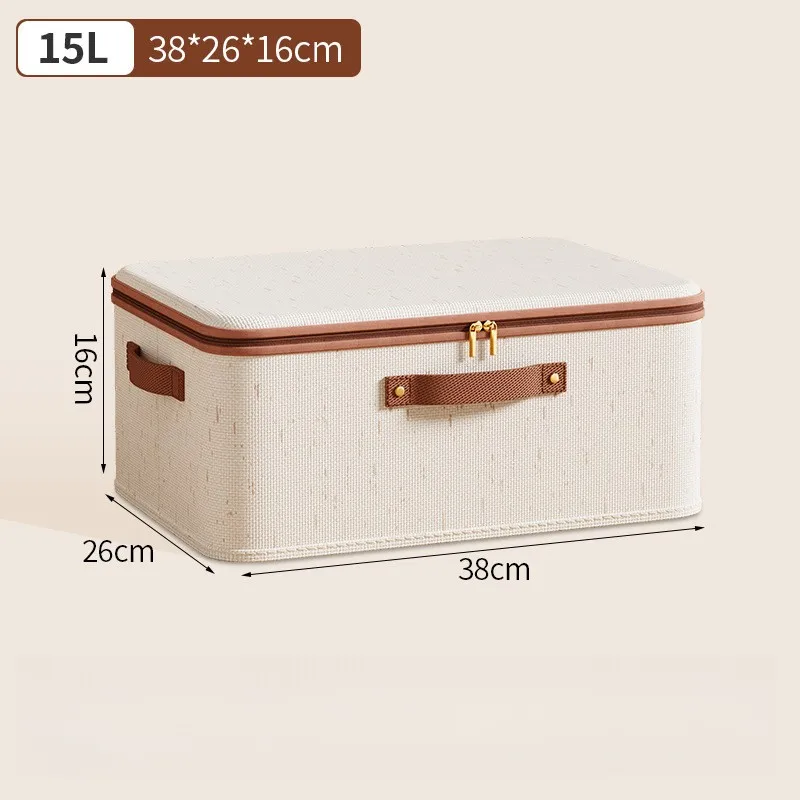 1Pcs Faltbare Organizer Lagerung Box Mit Deckel Große Kapazität Staubdicht Kleidung Organizer Hause Schrank Multi-funktionale Organizer – Detail 9