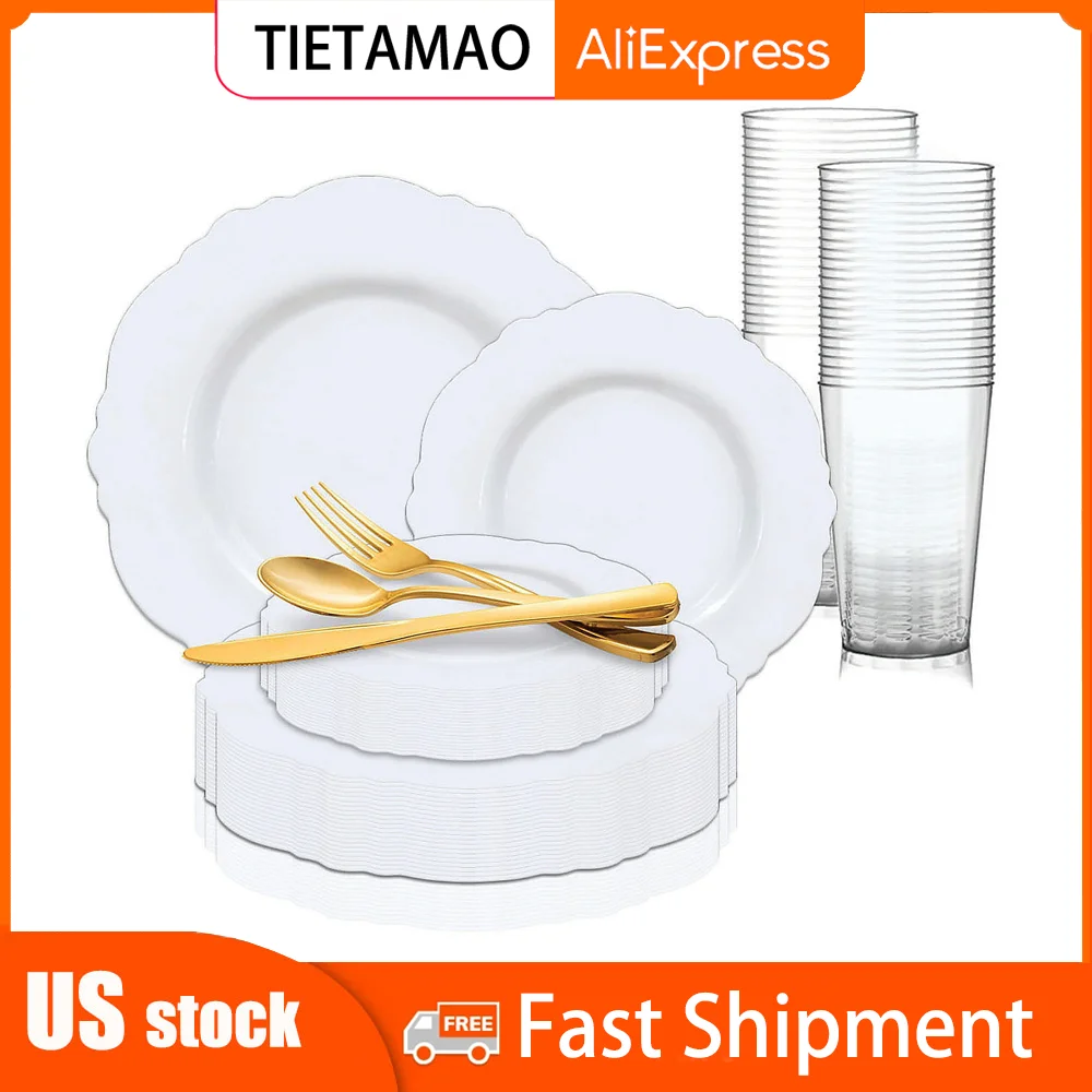 

104 Pc. Silver Cross Tableware Kit for 24 Guests Rapid delivery in the United States