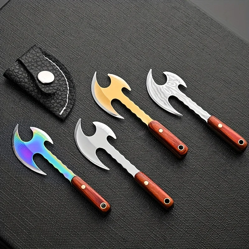Mini Axe Unwrapping Package Keychain Small Vegetable Knife Carrying Knife ECD Mini Gift Knife Unwrapping Express Knife 6