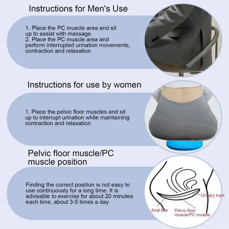 Pelvic Floor Muscle Trainer Stimulator Sit-on-Top Kegel Exerciser For Bladder Support muscle stimulator muscle trainer