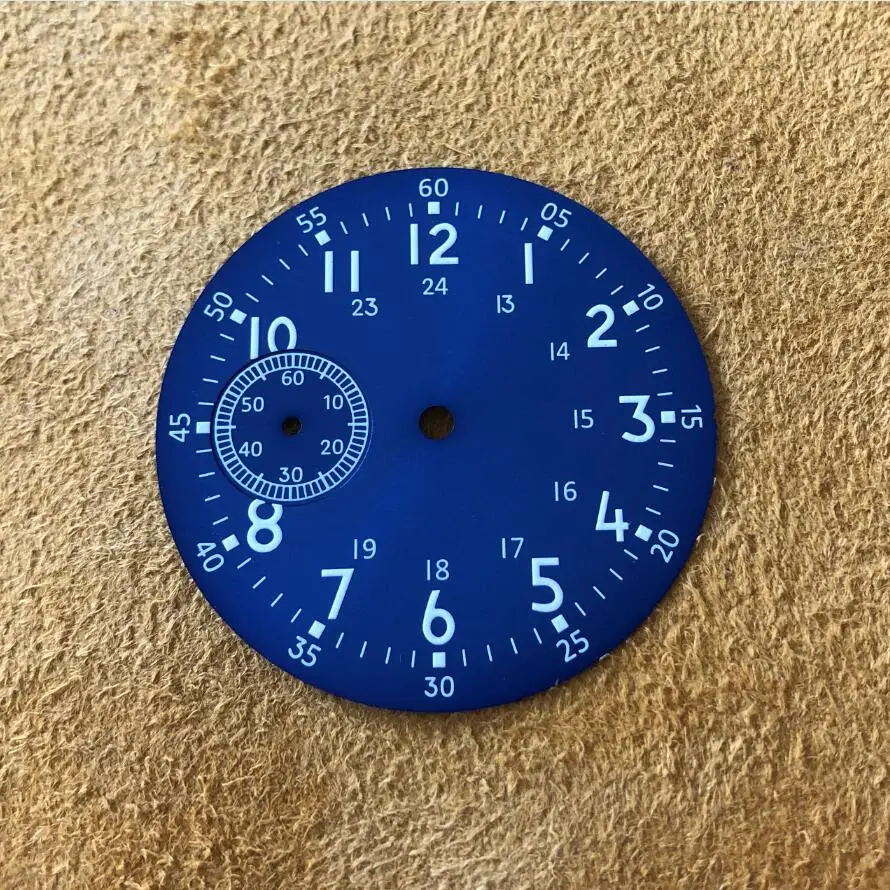 Quadrante Dell'orologio Da 36 Mm Quadrante Luminoso Nero Verde, Nero Arancione, Nero Bianco Adatto Per Accessori Per Orologi Con Movimento Manuale ETA6497 ST36 - Foto 10