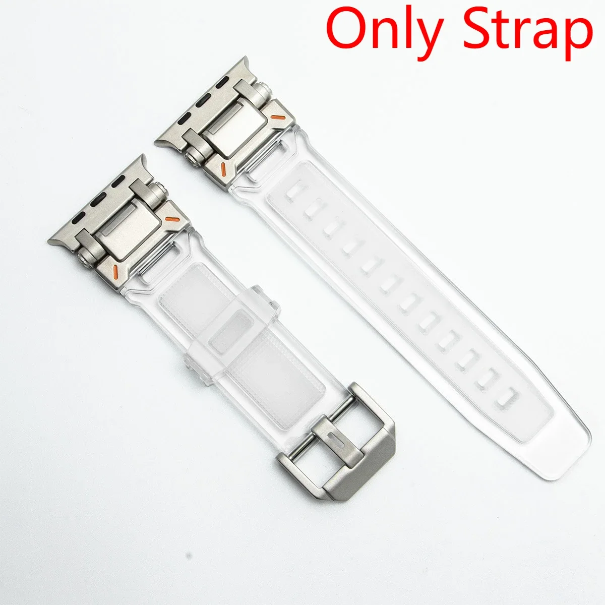 Versatile Silicone Loop Bracelet Band with Metal Cover