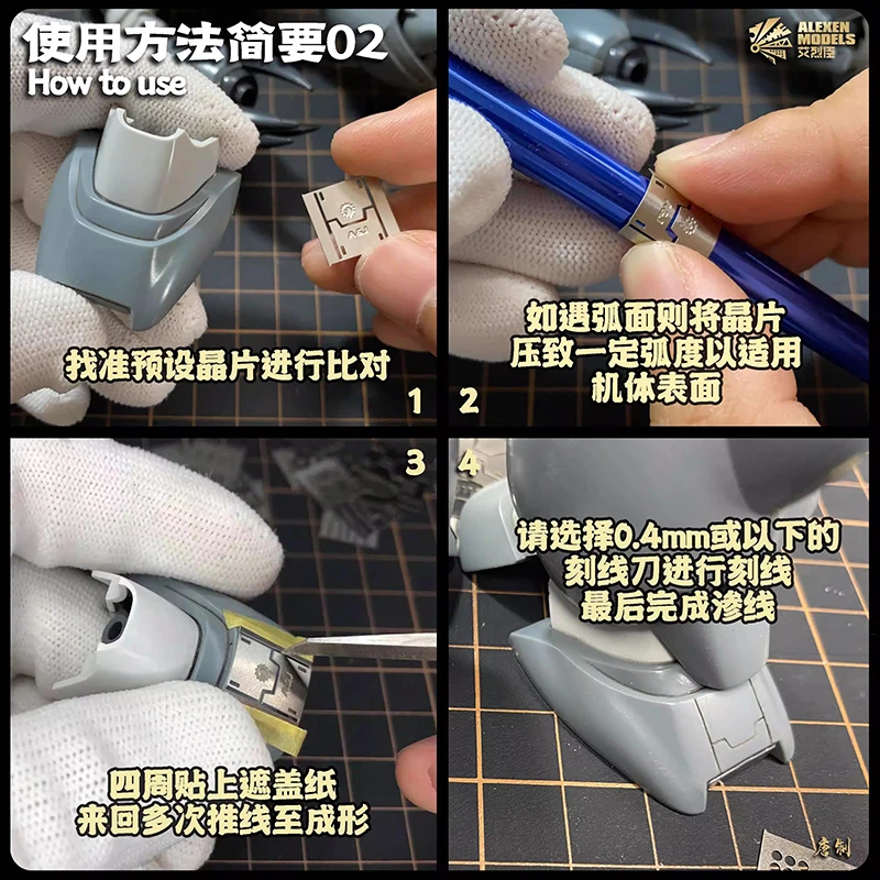 1/100 MG Mecha Detail Modification Tool Basic Auxiliary Pre-set Cutting Scheme Scribering 36 IN 1 model tools