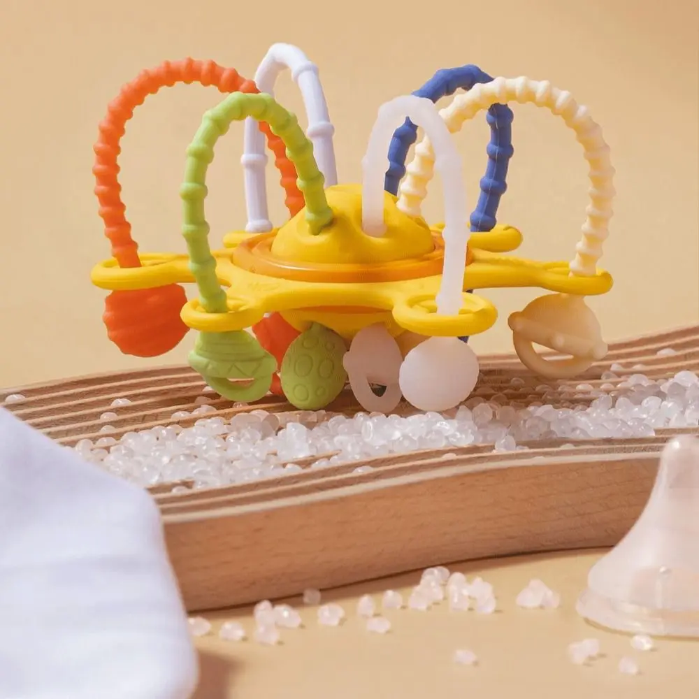 

3 In 1 Develop Teething Montessori Sensory Toys Baby Toy 1-3 Years Silicone Pull String Educational Toys for Babies 0 12 Months