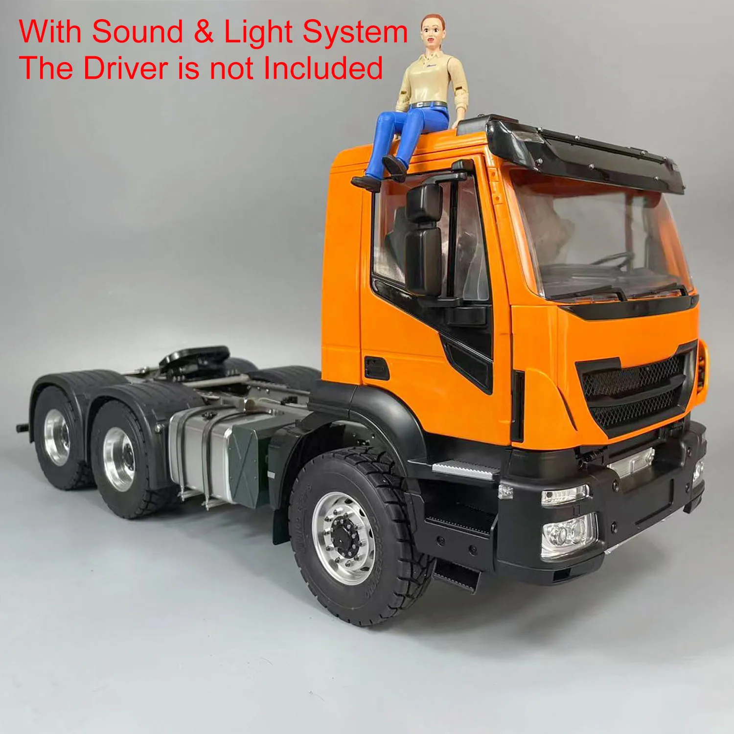 

6x4 RC Tractor Truck 1/14 Metal Chassis Car Remote Control Painted Finished Model Light Sound Systems Motor Servo Toys TH23191