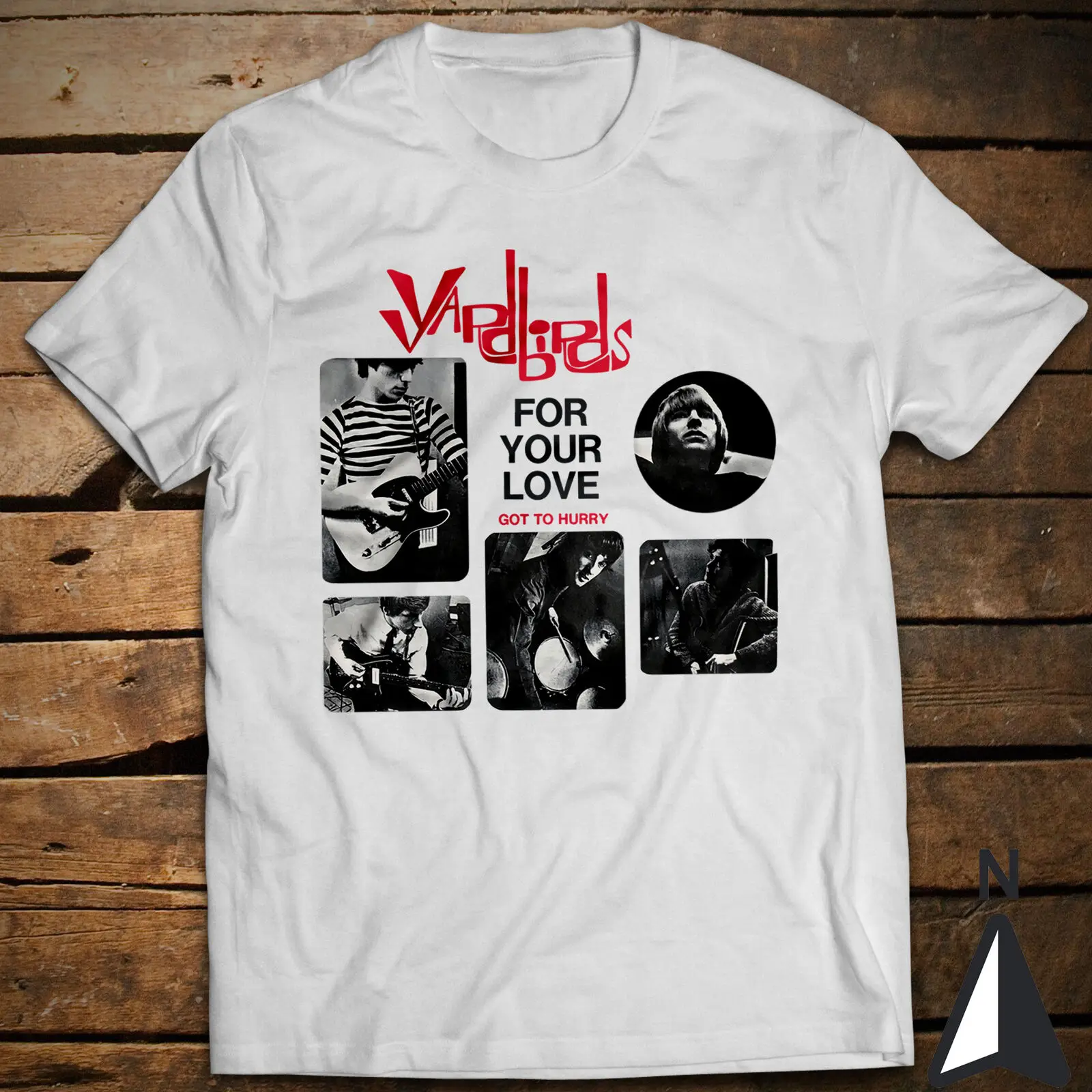 For Your Love The Yardbirds T-Shirt Eric Clapton Jimmy Page Jeff Beck Vintage