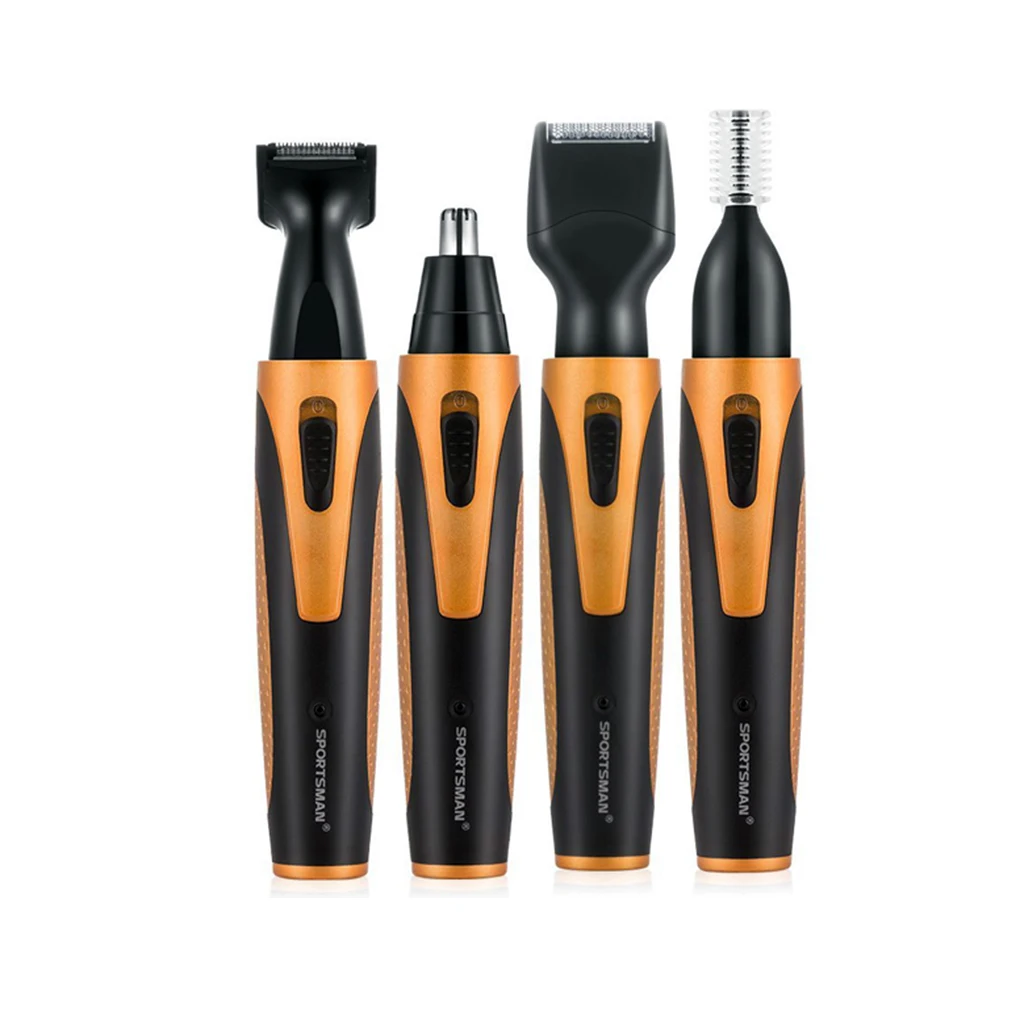 SPORTSMAN Nose Hair Trimmer USB 4 in 1 Rechargeable Nose Sideburn Eyebrow Beard Ear Hair Trimmer Men Women