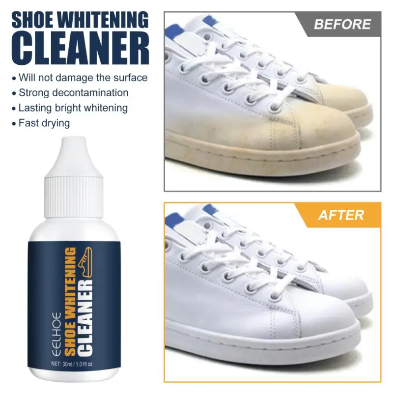 30ml Shoes Whitening Cleaner Removes Dirt And Yellow From Shoes Whitening Agent Efficient Cleaning Dirt And Dust Cleaner