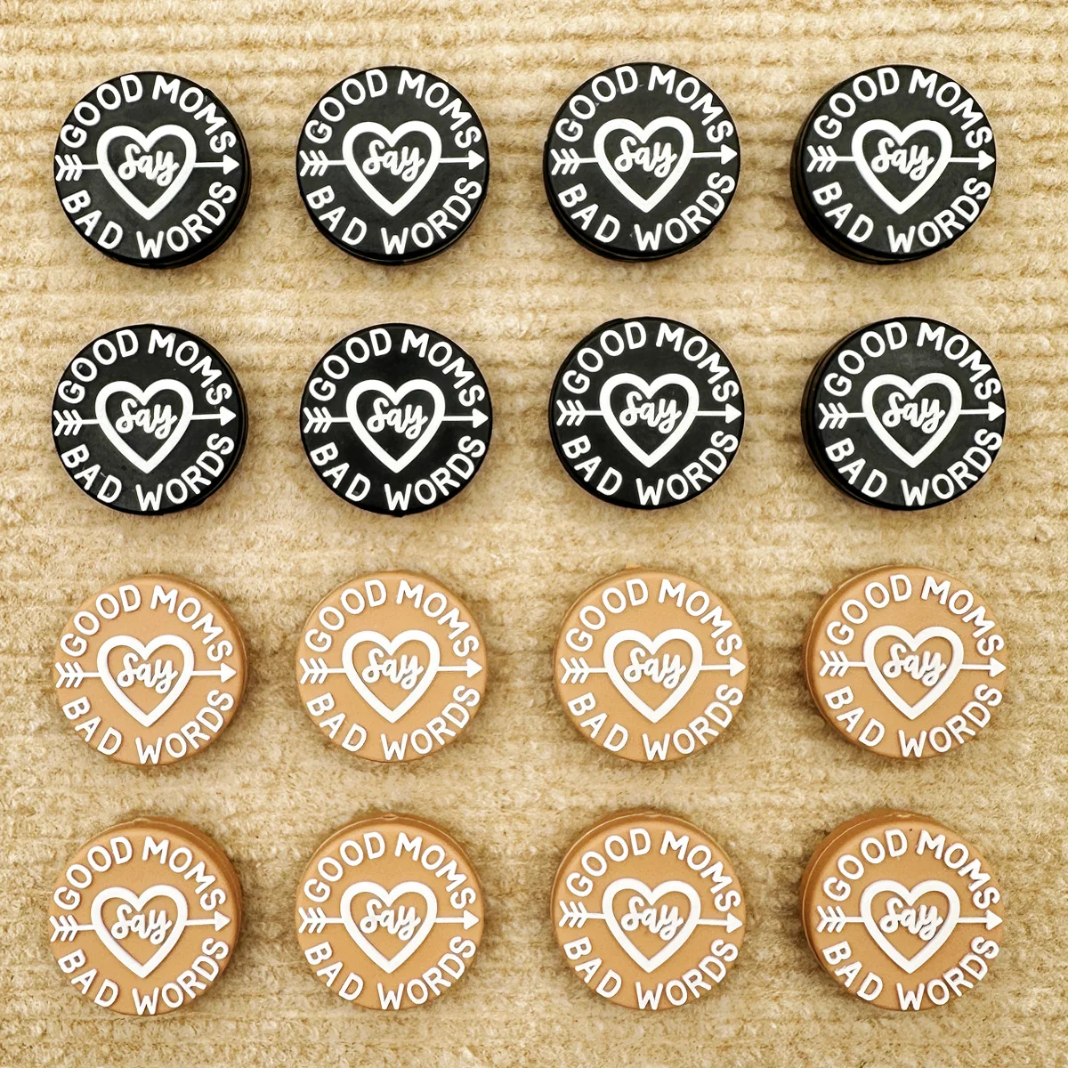 10PC Baby Silicone Beads Love Circle Focal Bead Teethe Baby Toy DIY String Pen Beads Nipple Chain Jewelry Accessories Kawai Gift 1