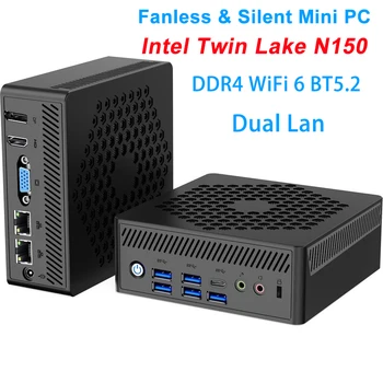SZBOX X15 Mini PC Intel Twin Lake N150 DDR4 BT5.2 WIFI6 Windows 11 Pro Dual LAN DP HDMI VGA Triplo display Computer da gioco per ufficio 1