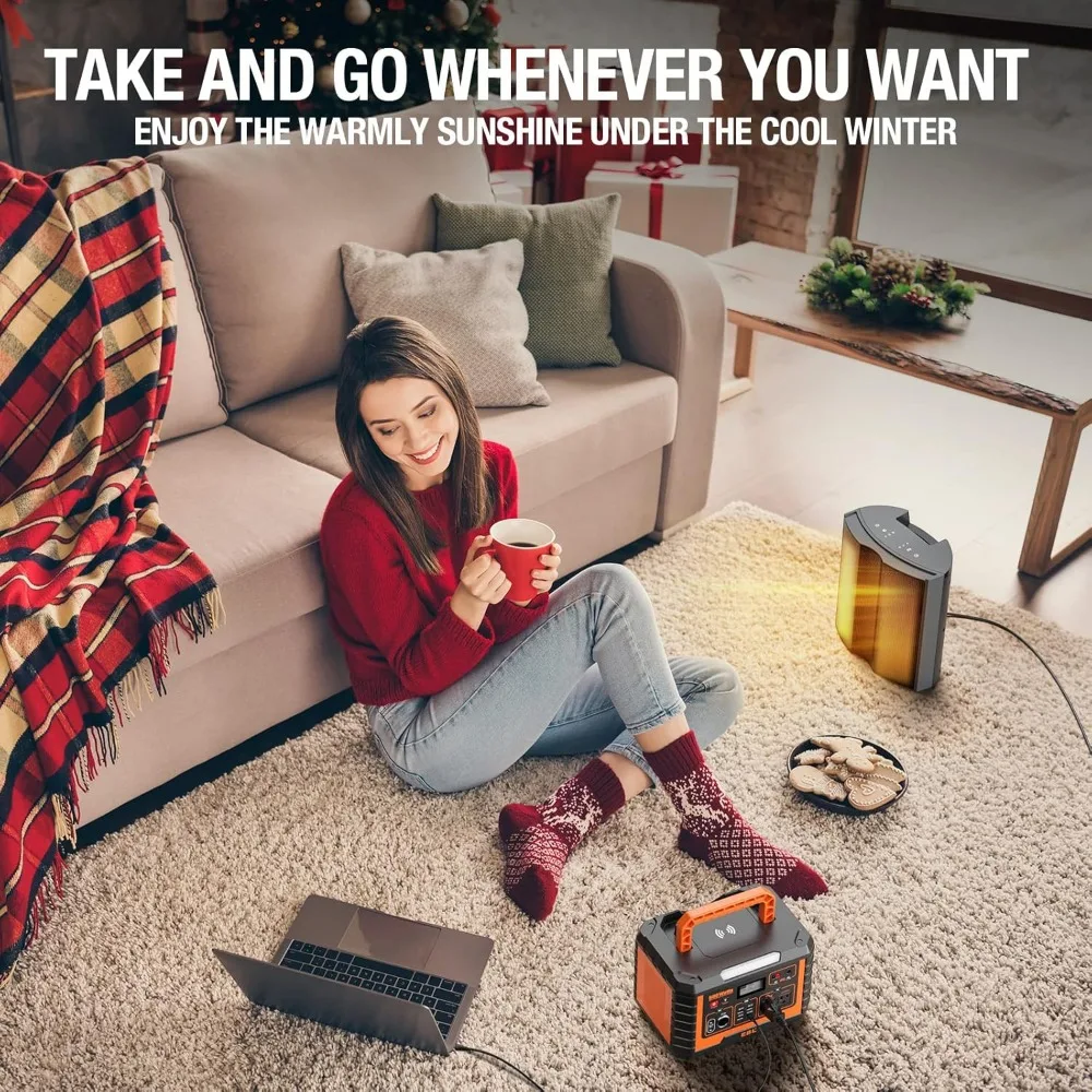 Portable Power Station 500, 110V/500W Solar Generator(Surge 1000W), 519.4Wh Backup Lithium Battery for Outdoor Home 6