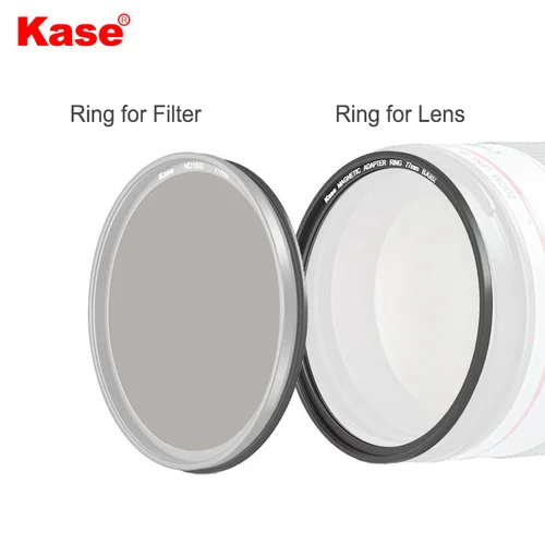 Kase 울버린 마그네틱 어댑터 링, 스레드 필터 마그네틱 필터 변환, 49mm, 52mm, 58mm, 67mm, 72mm, 77mm, 82mm, 95mm 2