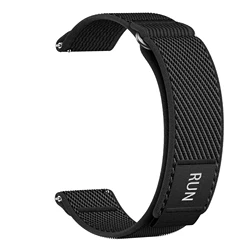 Premium 20mm Nylon Watch Strap Bracelet - Universal Fit - 20mm (Black gray)
