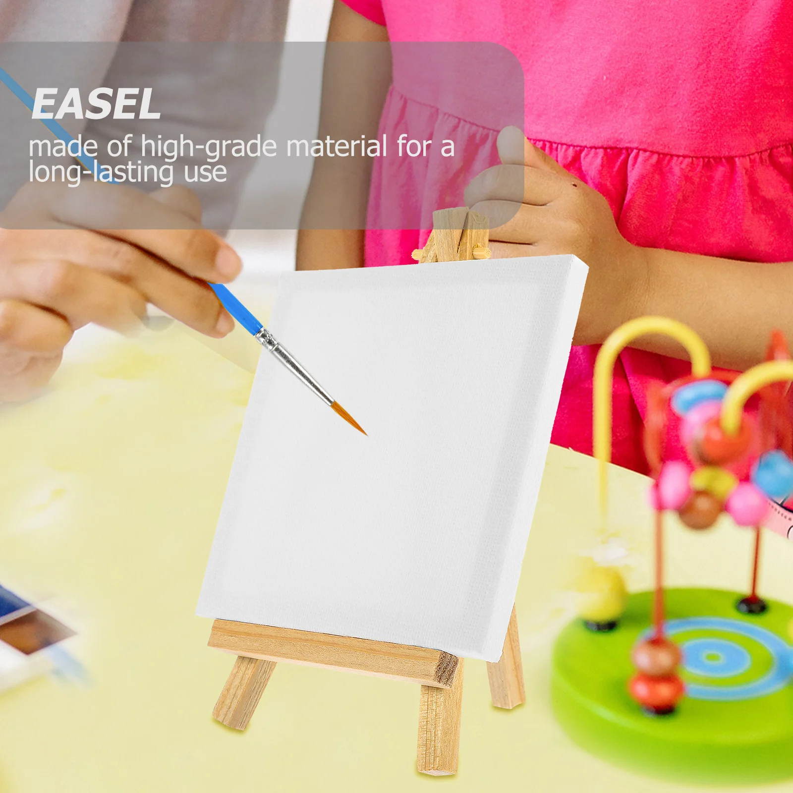 용 미니 오일 이젤 캔버스 페인팅 키트, 빈 프레임, 성인 어린이 키트