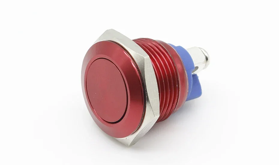 Description Picture 3 of item16mm Start Horn Button Momentary Stainless Steel Metal Push Button Switch Hot Worldwide