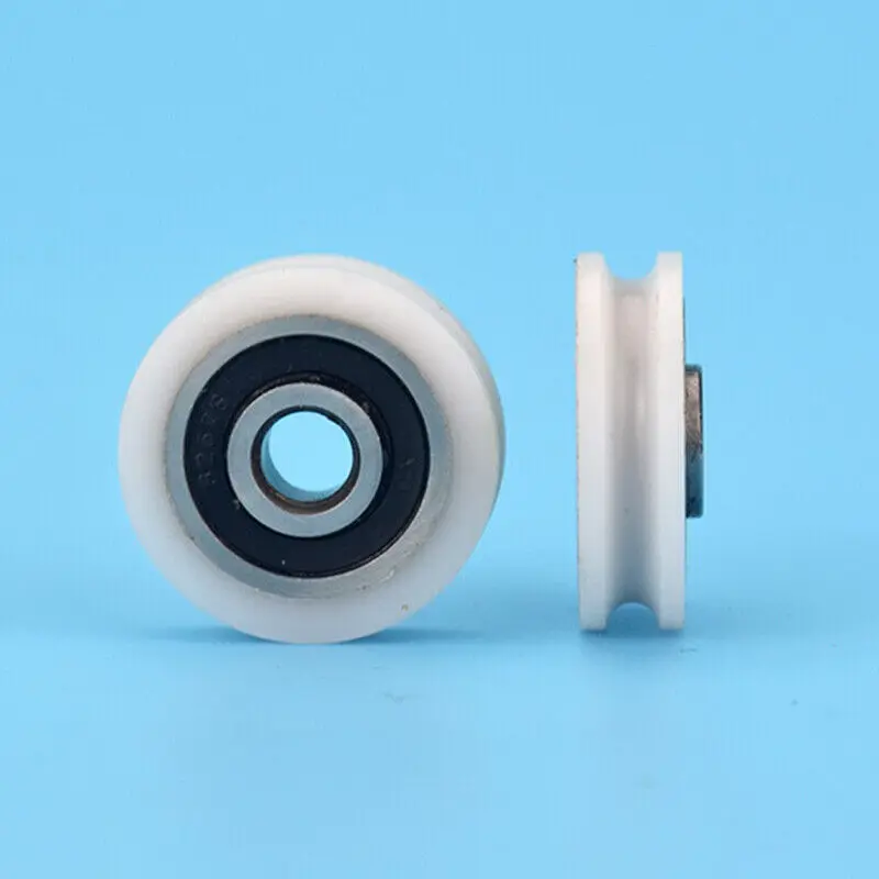 U Groove Bearing Pulley Line Lifting Wheel Bathroom Wheel 1PC 5*21*6mm Hard Stainless steel fixed pulley lifting rope pulley moving door window slide wheel