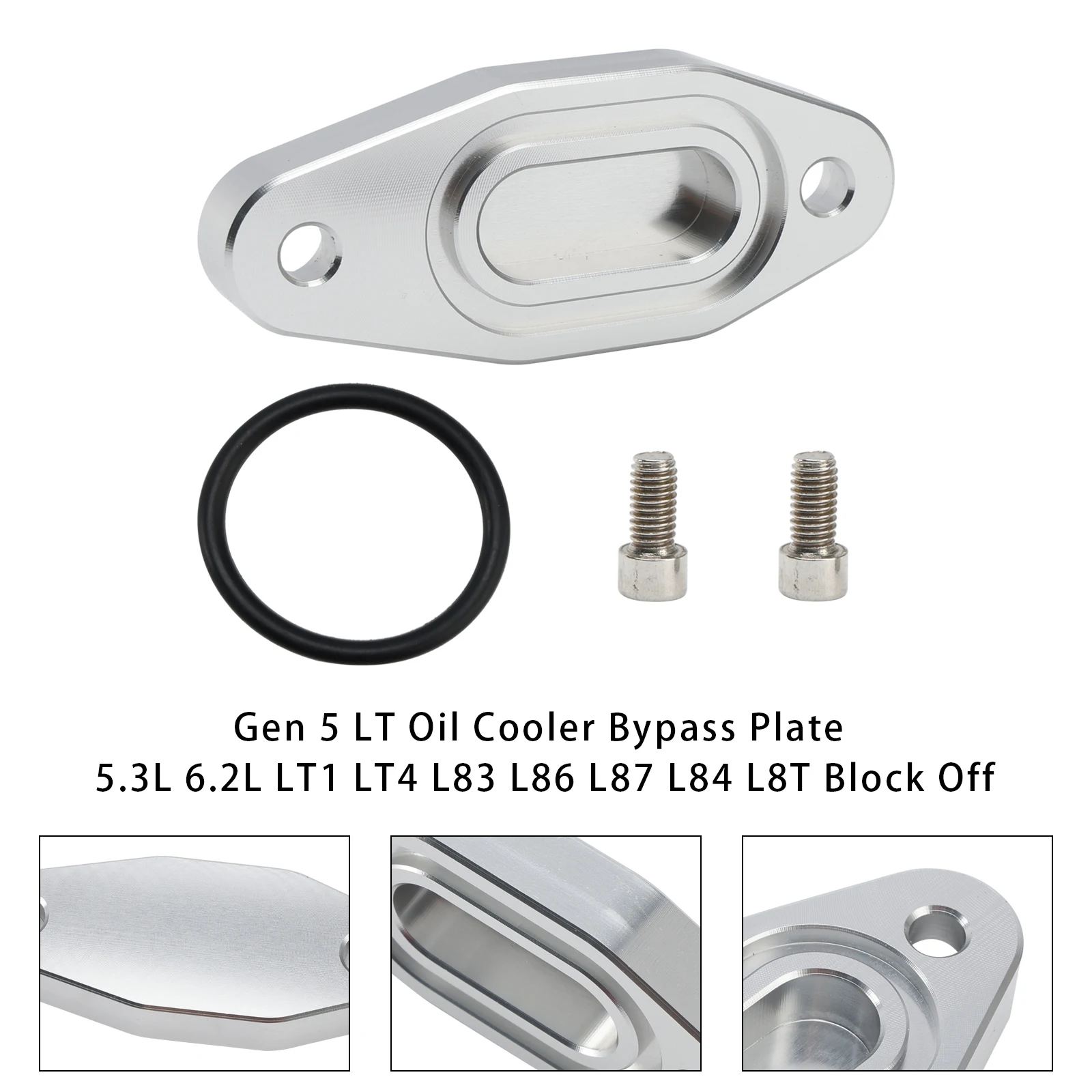 Gen 5 LT Oil Cooler Bypass Plate 5.3L 6.2L LT1 LT4 L83 L86 L87 L84 L8T Block Off Car Accessories Artudatech