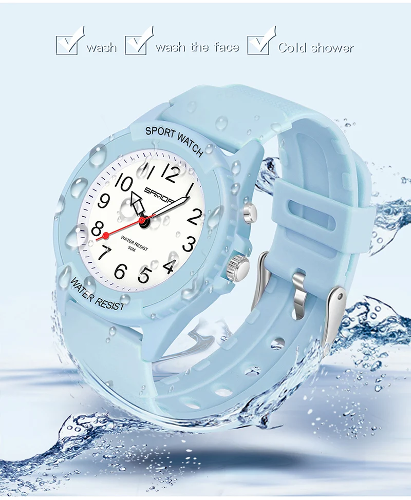 

SANDA 6018 новые модные детские часы спортивные аналоговые наручные часы повседневные водонепроницаемые студенческие часы Reloj Mujer Прямая поставка