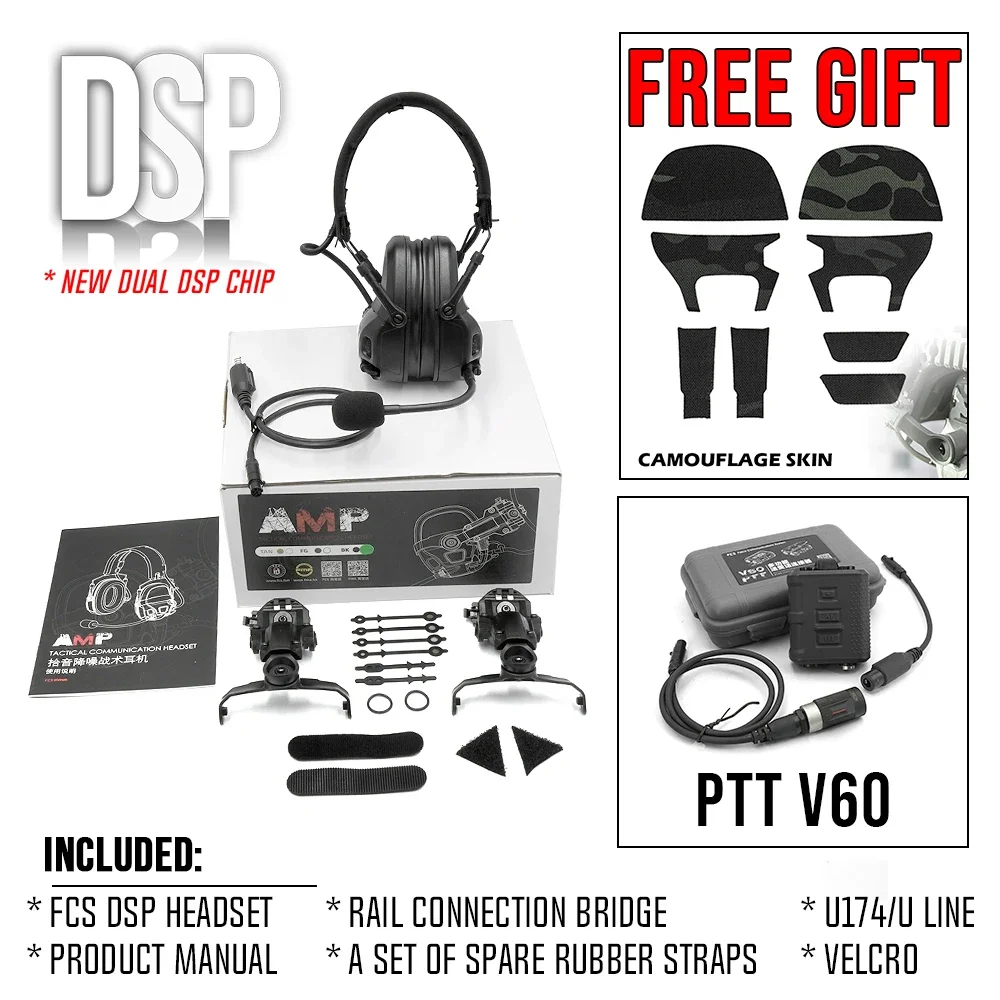 Puente Táctico FMA Para Conectar Auriculares A Cascos - Plástico Resistente, Colores Camuflaje