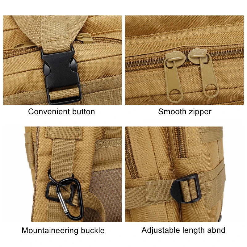 30L 900D Nylon Waterproof Backpack Outdoor Military Rucksacks Tactical Sports Camping Hiking Trekking Fishing Hunting Bag - Image 4