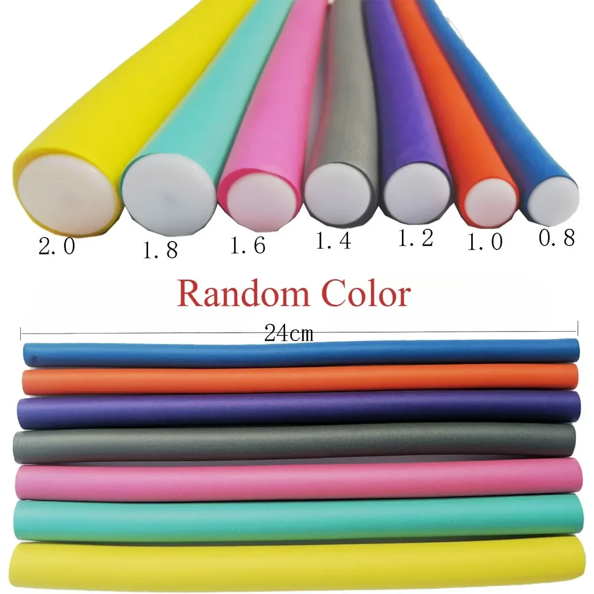 Flexible Hair Curling Rod Hair Curler Makers Soft Foam Bendy Twist Curls Flexi Rollers Styling Tools Roller No Heat 10pcs