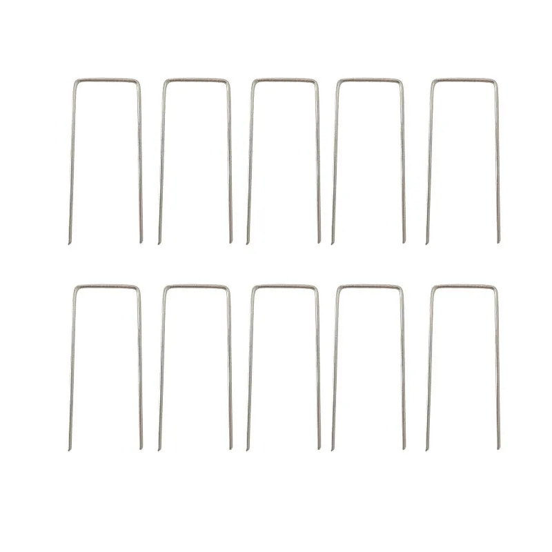 U-Shaped Garden Pins Garden Stakes Staples Landscape Staples Heavy Duty Yard Lawn Tent Stakes Securing Pegs For Weed Grid Fixed