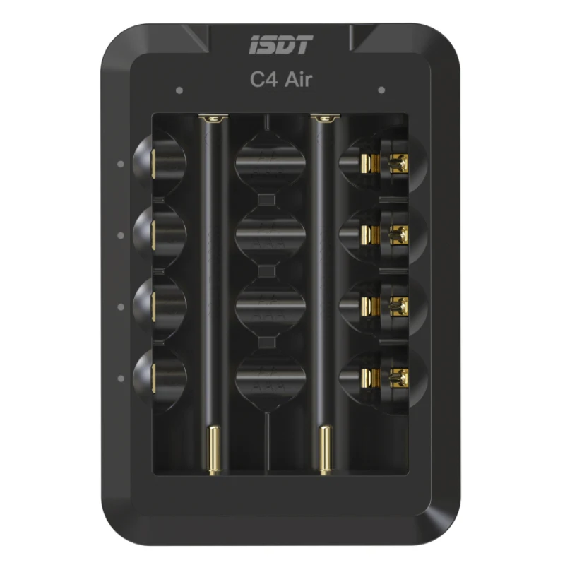 ISDT C4 Air 4A 6 Slots USB Type-C input Smart Charger with APP Connection for RC AA AAA Li-ion Rechargeable Battery
