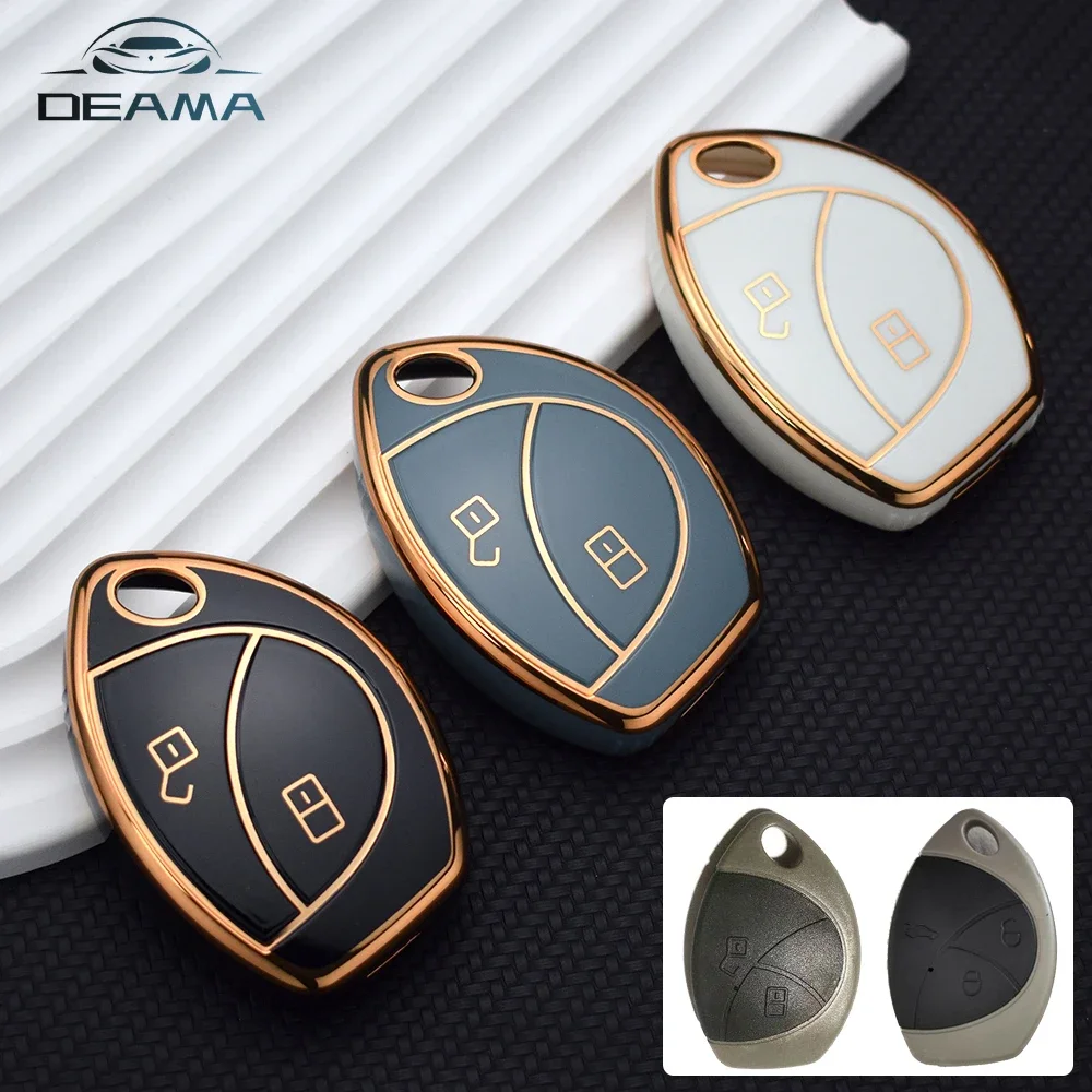 Tpu Smart Remote Car Key Shell Fob Cover Replacemen Case Per Toyota Malaysia Truguard Vg Alarm Cobra 2/3 Pulsanti