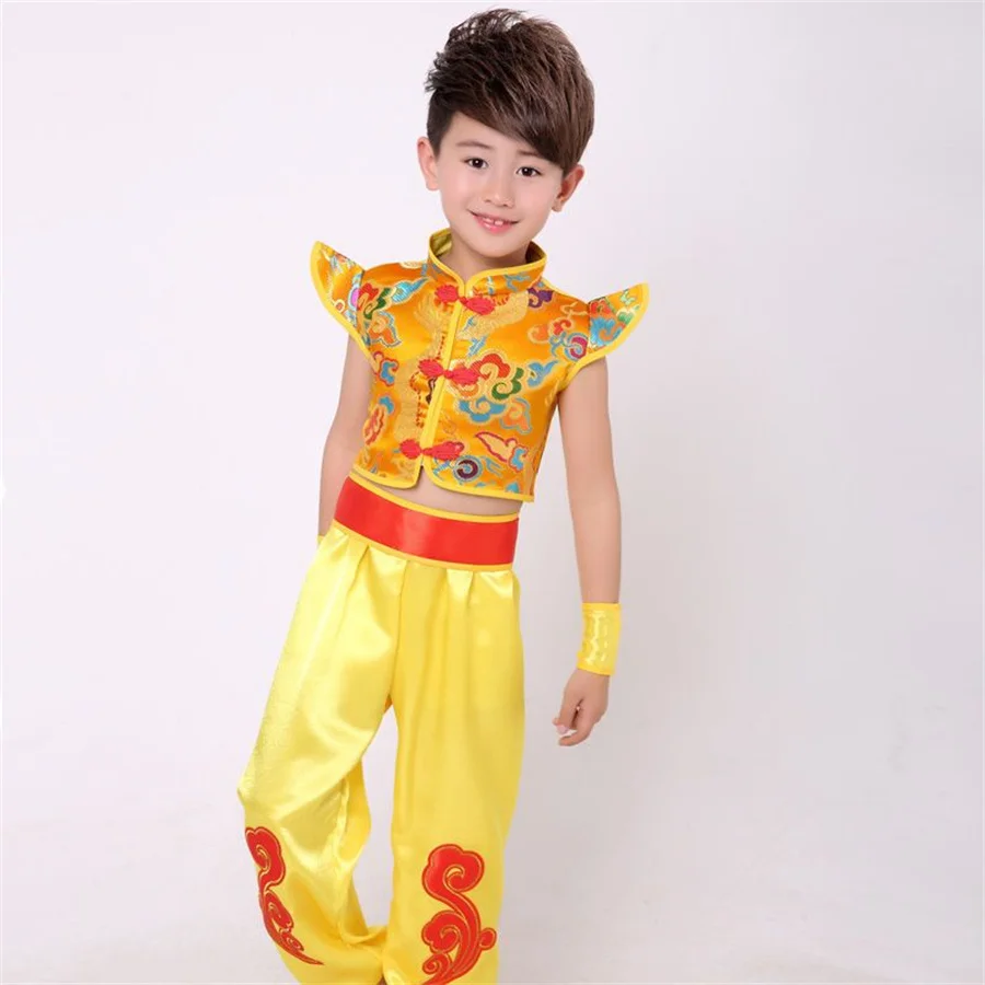 Chinese Traditional Dance Costume Children Dragon Kids Folk Dance Costumes Modern Hanfu for Girls Lion National for Boys dance dress chinese traditional costumes