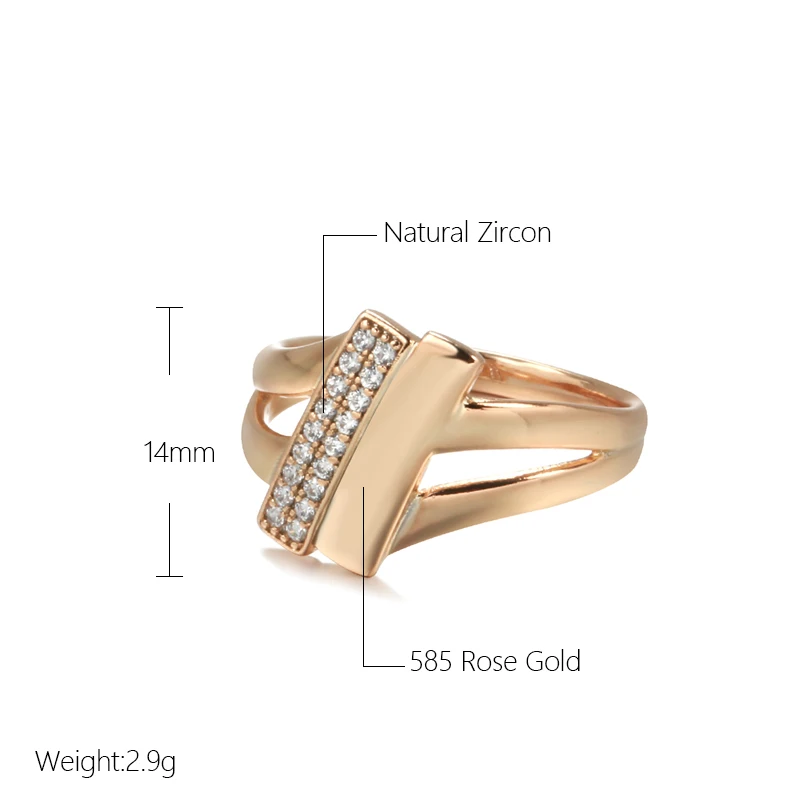 Acquista Anelli di zircone geometrici minimalisti a doppia torsione per le donne Gioielli