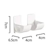 4/2pcs Kitchen Bath Wall Mount Plastic Poly Trash Waste Bag Roll Holder Dispenser Freshness Film Roll Storage Rack for Closet 5