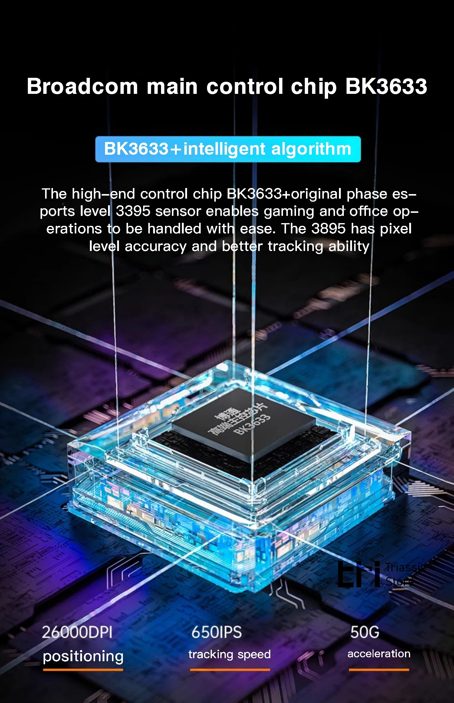 AULA SC680 무선 마우스, PAW3395 센서, 8000Hz, 3 가지 모드, FPS 게이밍 마우스, 500mAh 긴 배터리 수명 게임 경쟁 마우스