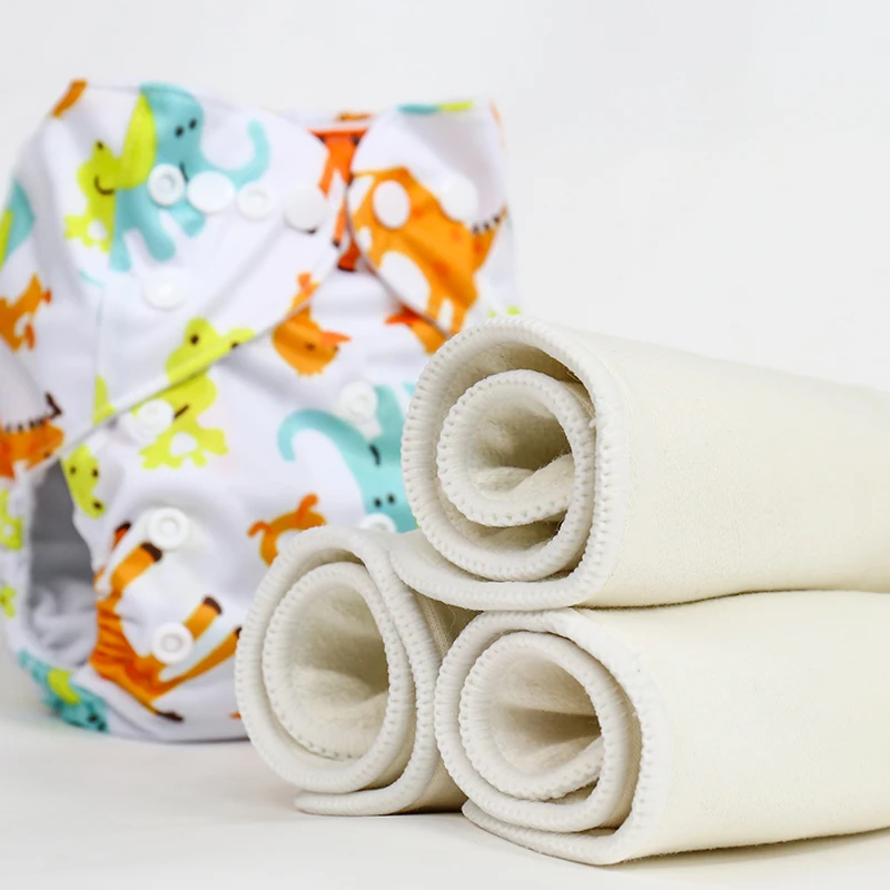 5pcs Ananbaby Organic Cloth Diaper Inserts Reusable Hemp Inserts
