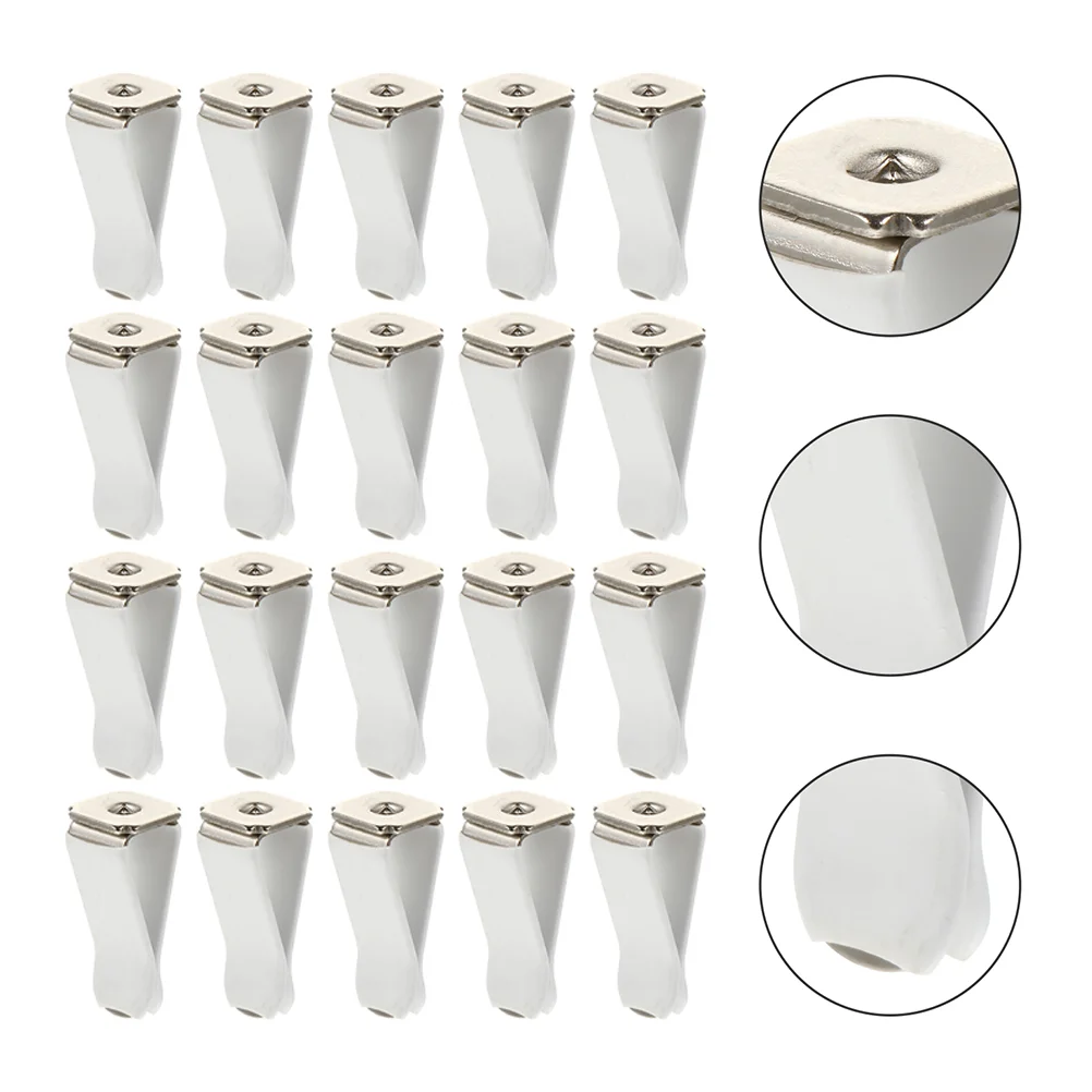 

20 Pcs Air Outlet Clip Square Head Diffuser Clips for Vehicle Fresh Cars Freshener Vent Alloy