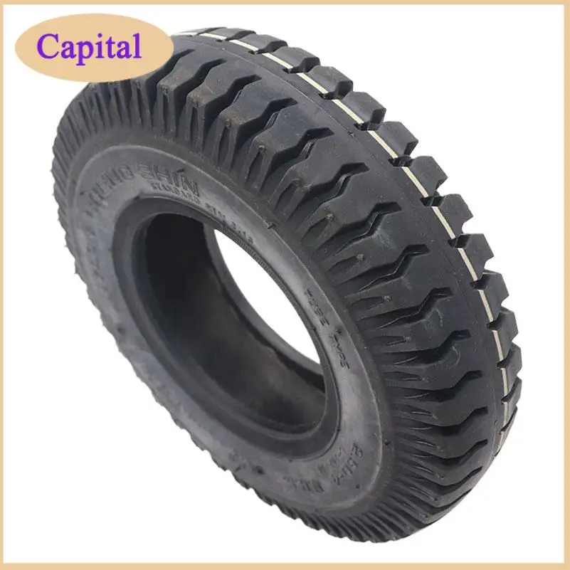 8-Inch Handcart and Trolley Tire with Wheel Hub - Inner and Outer Tire Set for Electric Vehicle Compartments