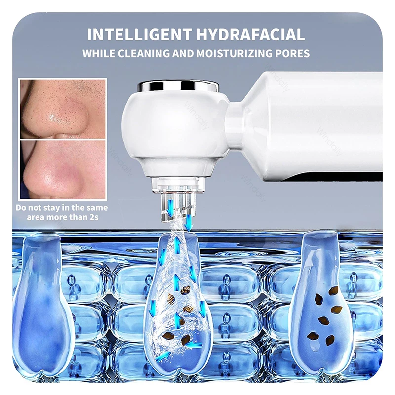 2025 New Blackhead Remover Pore Vacuum With Hot Compress Electric Facial Hydrating Cleaner Pimple Extractor Face Beauty Device