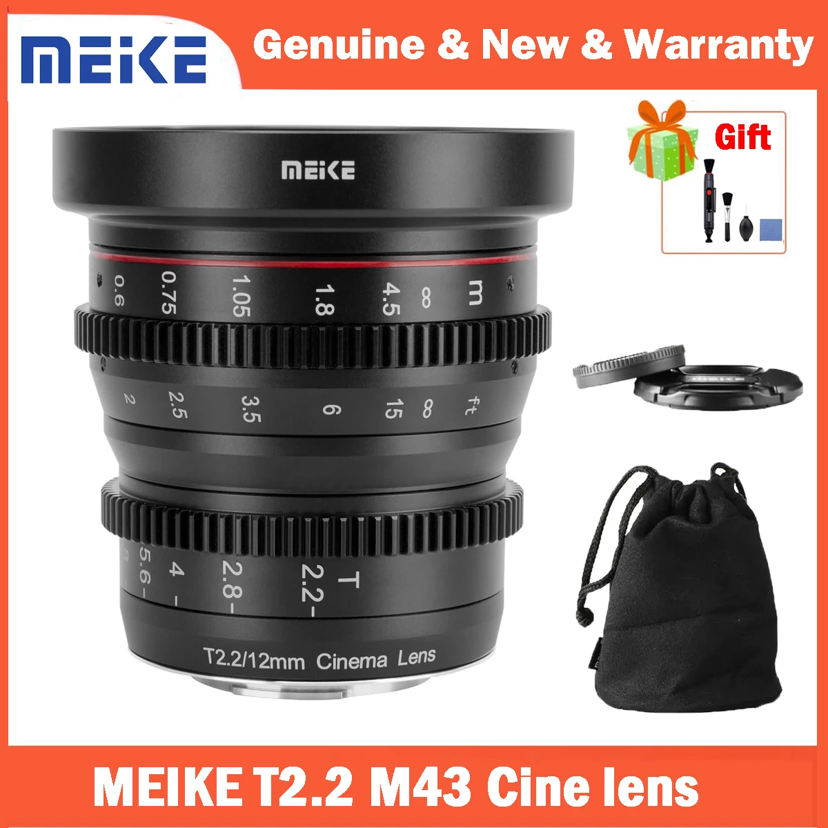 

Meike T2.2 8/12/16/25/35/50/65/85mm Cine lens for M43 MFT Mount Cameras Olympus Panasonic Lumix BMPCC 4K BMPPCC 4K Zcam E2 GH5