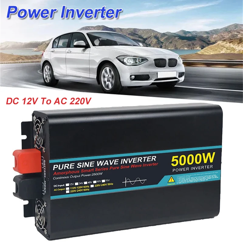 

1600W/2800W/4000W/5000W Power Inverter DC 12V To AC 220V Pure Sine Wave Car Inverter Converter Transformer