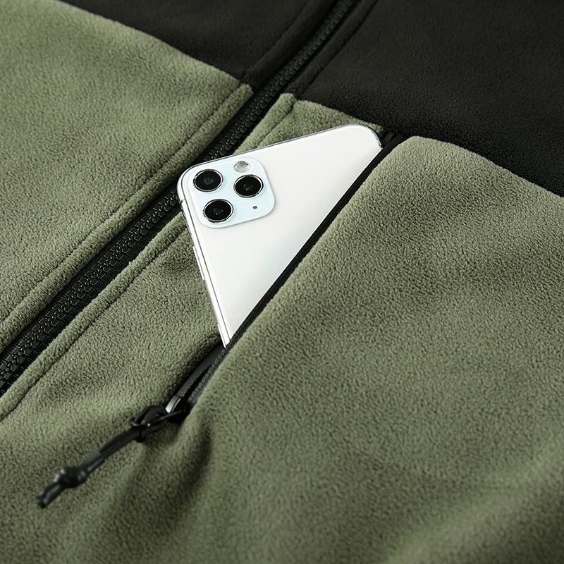 2024 Men's Shirt Long Sleeve Thickened Polar Fleece Zip-Up Stand Collar Warm Autumn Winter Jacket Male Big Size 6xl 7xl 8xl 3