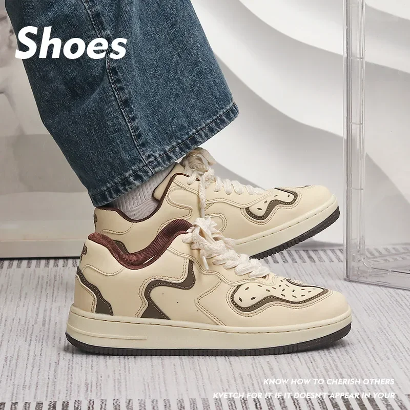 

Новинка 2023, Мужская модная дышащая спортивная обувь, обувь для скейтборда, женские кроссовки для фитнеса и бега, повседневная обувь на плоской подошве