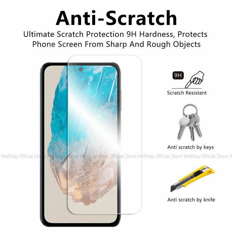 Premium Tempered Glass Screen Protector (2/4-Pack) with Full Adhesive Coverage