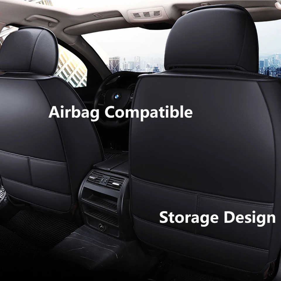 Autostoelhoezensets voor Renault Captur Clio Fluence Grand Scenic Kadjar Koleos, Stoffen Volledig Omringend Kussen Ademend Antislip Comfortabele voor-en Achterbankbeschermers,D/Beige