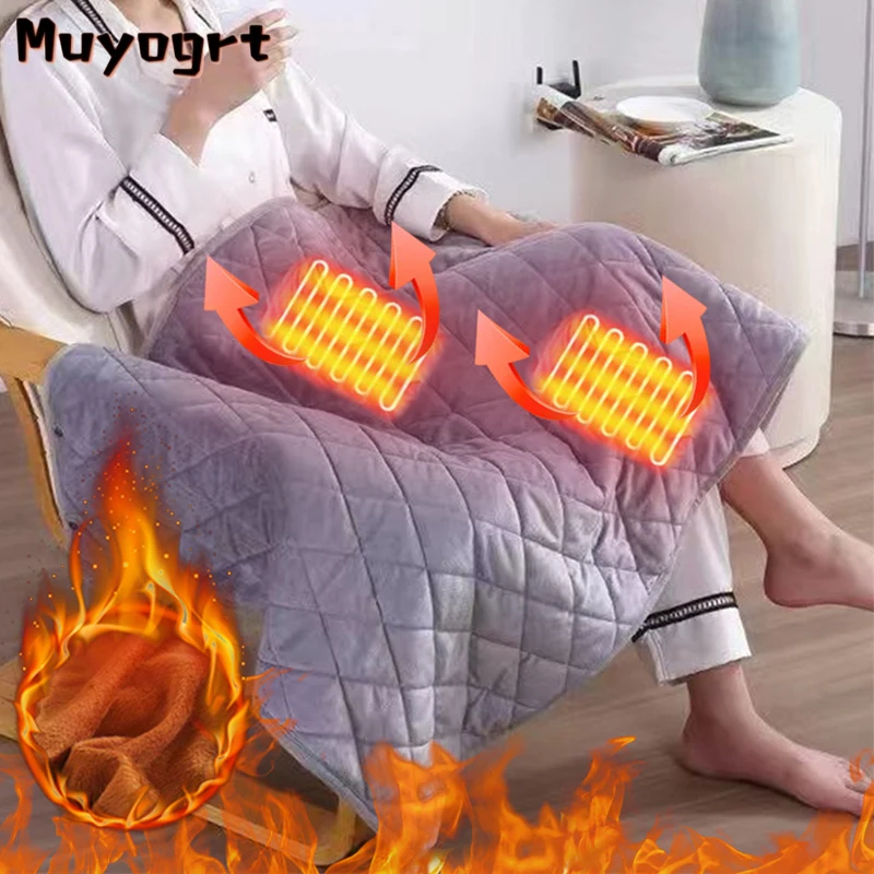 Portable Heated Blanket USB Electric Heating Shawl Blanket 3-speed  Adjustable Warming Cushion Household Winter Warm Pad supplies - AliExpress