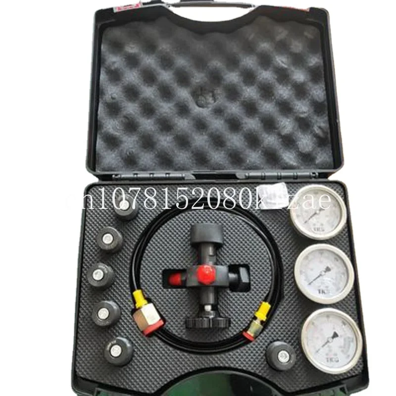 

7 IN 1 Hydraulic Accumulator cylinder Nitrogen gas charging kit and Pressure Test Kit
