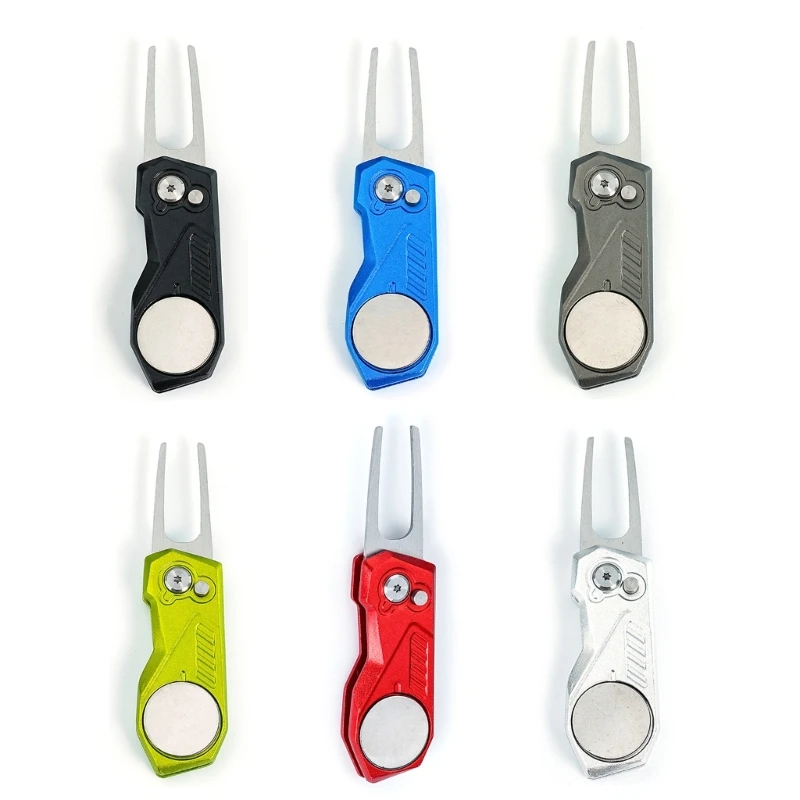 

652F Маркер для гольфа Mark Инструмент для ремонта пятен для гольфа с всплывающей кнопкой Инструменты для мини-гольфа