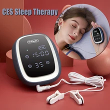 CES Sleep Aid Device Insomnia Anxiety Depression Relief EMS Sleep Assistance Transcranial Microcurrent Massage Migraine Hypnosis