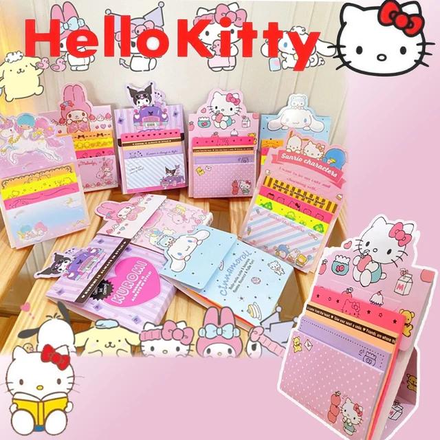 Hello Kitty Sticky Note Memo Pad Arces 80 Sheets Matricák Naponta Do Paper Girl A Student Office Sepleanery Ajándékhoz