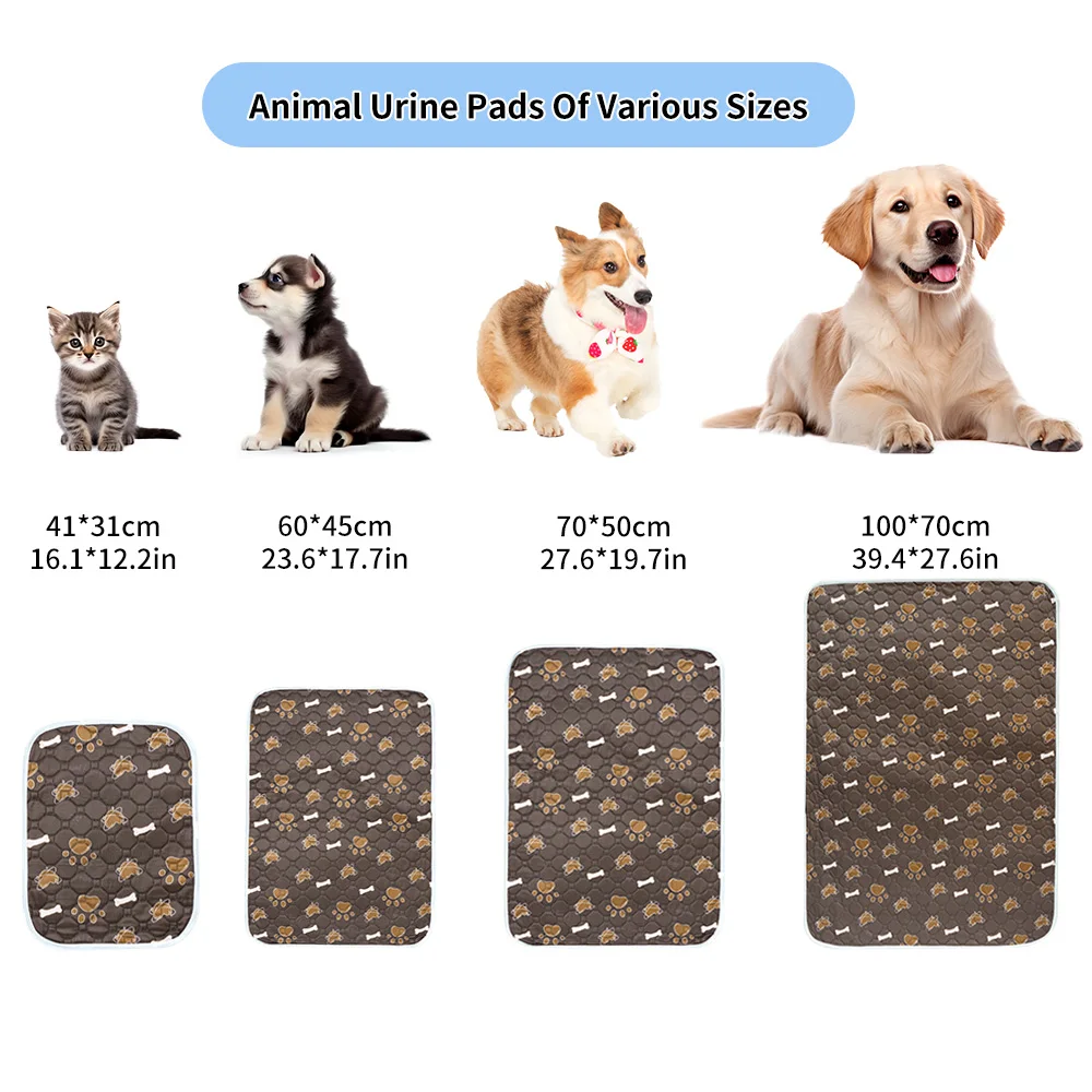 BIAI New non-slip Mat for Pets Waterproof Dog Pee Pad Breathable Cat Mat Washable Pet Diaper Pad High Absorbent Pet, dog pee pad