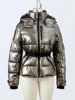 Winter Hooded Down Coat Women With Belt Warm Thick Long Sleeve Stand Collar Parkas Padded Jacket 2025 Lady Sports Ski Outdoor 5